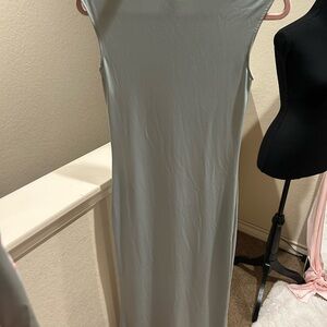 H&M Gray Sleeveless Maxi Dress